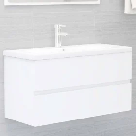 Waschbecken aus weißem Holzwerkstoff von , Badezimmerwaschtische - Ref: Foro24-3071648, Preis: 288,04 €, Rabatt: %