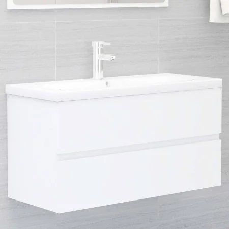 Waschbecken aus weißem Holzwerkstoff von , Badezimmerwaschtische - Ref: Foro24-3071648, Preis: 288,04 €, Rabatt: %