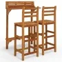 Balcony bar furniture set, 3 pieces, solid acacia wood. by , Garden sets - Ref: Foro24-3116002, Price: 179,25 €, Discount: %