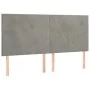 Box spring bed with light gray velvet mattress 180x200 cm by , Beds and slatted bases - Ref: Foro24-3137737, Price: 602,43 €,...