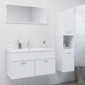 Badmöbel-Set aus weißem Holzwerkstoff von , Badezimmermöbel - Ref: Foro24-3071153, Preis: 284,73 €, Rabatt: %