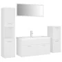 Juego de muebles de baño madera de ingeniería blanco de , Muebles de baño - Ref: Foro24-3071378, Precio: 398,95 €, Descuento: %