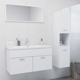 Badmöbel-Set aus weißem Holzwerkstoff von , Badezimmermöbel - Ref: Foro24-3071423, Preis: 368,32 €, Rabatt: %