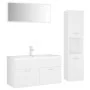 Badmöbel-Set aus weißem Holzwerkstoff von , Badezimmermöbel - Ref: Foro24-3071423, Preis: 353,59 €, Rabatt: %