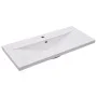 Built-in white ceramic washbasin 91x39.5x18.5 cm by , Sinks - Ref: Foro24-145063, Price: 173,11 €, Discount: %