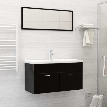 Lavabo empotrado con grifo cerámica blanco 91x39x18 cm