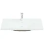 Built-in sink with white ceramic faucet 91x39x18 cm by , Sinks - Ref: Foro24-148626, Price: 259,25 €, Discount: %