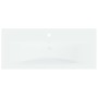 Einbauwaschbecken mit weißem Keramikhahn 91x39x18 cm von , Sinkt - Ref: Foro24-148626, Preis: 272,72 €, Rabatt: %