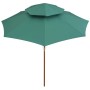 Doppelstockschirm 270x270 cm mit grüner Holzstange von vidaXL, Sonnenschirme - Ref: Foro24-42963, Preis: 95,34 €, Rabatt: %