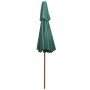 Doppelstockschirm 270x270 cm mit grüner Holzstange von vidaXL, Sonnenschirme - Ref: Foro24-42963, Preis: 95,34 €, Rabatt: %