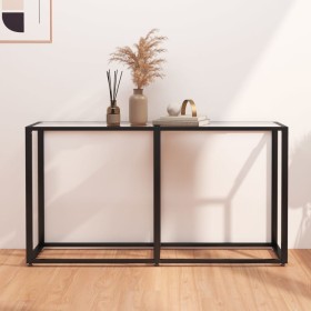 Tempered glass transparent console table 140x35x75.5cm by , Side tables - Ref: Foro24-331674, Price: 57,83 €, Discount: %