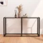 Konsolentisch aus gehärtetem transparentem Glas 140x35x75,5cm von , Seitentische - Ref: Foro24-331674, Preis: 56,86 €, Rabatt: %
