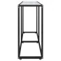 Tempered glass transparent console table 140x35x75.5cm by , Side tables - Ref: Foro24-331674, Price: 56,93 €, Discount: %