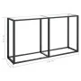 Tempered glass transparent console table 140x35x75.5cm by , Side tables - Ref: Foro24-331674, Price: 56,93 €, Discount: %