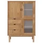 Solid pine wood sideboard 85x43x125 cm by , Sideboards - Ref: Foro24-351306, Price: 311,25 €, Discount: %