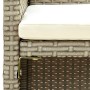 2-Sitzer-Gartensofa mit beigen synthetischen Rattankissen von , Outdoor-Sofas - Ref: Foro24-46396, Preis: 126,53 €, Rabatt: %