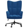 Blauer Samt-Entspannungsstuhl von , Sessel - Ref: Foro24-328182, Preis: 110,62 €, Rabatt: %
