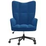 Silla de relajación de terciopelo azul de , Sillones - Ref: Foro24-328182, Precio: 139,14 €, Descuento: %