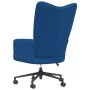 Silla de relajación de terciopelo azul de , Sillones - Ref: Foro24-328182, Precio: 139,14 €, Descuento: %