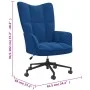Silla de relajación de terciopelo azul de , Sillones - Ref: Foro24-328182, Precio: 139,14 €, Descuento: %