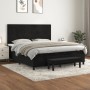 Box spring bed with black velvet mattress 160x200 cm by , Beds and slatted bases - Ref: Foro24-3137733, Price: 605,31 €, Disc...