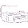 Boxspringbett mit schwarzer Samtmatratze 160x200 cm von , Betten und Lattenroste - Ref: Foro24-3137733, Preis: 622,21 €, Raba...