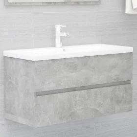 Mueble con lavabo madera de ingeniería gris hormigón de , Tocadores de baño - Ref: Foro24-3071562, Precio: 211,11 €, Descuent...