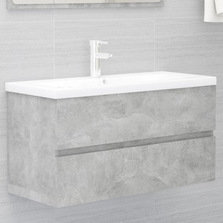Concrete gray engineered wood cabinet with sink by , bathroom vanities - Ref: Foro24-3071562, Price: 225,62 €, Discount: %