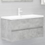 Concrete gray engineered wood cabinet with sink by , bathroom vanities - Ref: Foro24-3071562, Price: 225,62 €, Discount: %