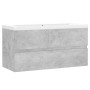 Concrete gray engineered wood cabinet with sink by , bathroom vanities - Ref: Foro24-3071562, Price: 225,62 €, Discount: %