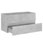 Betongrauer Holzwerkstoffschrank mit Waschbecken von , Badezimmerwaschtische - Ref: Foro24-3071562, Preis: 211,11 €, Rabatt: %