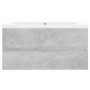 Concrete gray engineered wood cabinet with sink by , bathroom vanities - Ref: Foro24-3071562, Price: 225,62 €, Discount: %