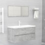 Concrete gray engineered wood cabinet with sink by , bathroom vanities - Ref: Foro24-3071562, Price: 225,62 €, Discount: %