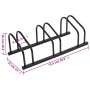 Bicycle rack for 3 bicycles black steel by , Bases and supports for storing bicycles - Ref: Foro24-154423, Price: 34,52 €, Di...