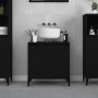Armario para lavabo madera contrachapada negro 58x33x60 cm de , Tocadores de baño - Ref: Foro24-821261, Precio: 46,26 €, Desc...