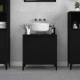 Armario para lavabo madera contrachapada negro 58x33x60 cm de , Tocadores de baño - Ref: Foro24-821261, Precio: 46,72 €, Desc...
