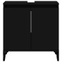 Armario para lavabo madera contrachapada negro 58x33x60 cm de , Tocadores de baño - Ref: Foro24-821261, Precio: 46,26 €, Desc...
