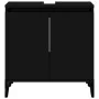 Armario para lavabo madera contrachapada negro 58x33x60 cm de , Tocadores de baño - Ref: Foro24-821261, Precio: 46,72 €, Desc...