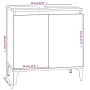 Armario para lavabo madera contrachapada negro 58x33x60 cm de , Tocadores de baño - Ref: Foro24-821261, Precio: 46,72 €, Desc...