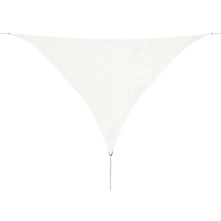 HDPE triangular sail awning 5x5x5 m white by vidaXL, Umbrellas - Ref: Foro24-43019, Price: 31,97 €, Discount: %