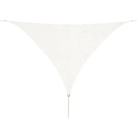 HDPE triangular sail awning 5x5x5 m white by vidaXL, Umbrellas - Ref: Foro24-43019, Price: 31,07 €, Discount: %