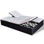 Doppelte Sonnenliege mit schwarzem synthetischem Rattankissen von , Betten im Freien - Ref: Foro24-41787, Preis: 382,30 €, Ra...