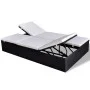 Double sun lounger with black synthetic rattan cushion by , Outdoor beds - Ref: Foro24-41787, Price: 373,91 €, Discount: %