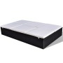Doppelte Sonnenliege mit schwarzem synthetischem Rattankissen von , Betten im Freien - Ref: Foro24-41787, Preis: 382,30 €, Ra...
