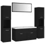 Juego de muebles de baño madera de ingeniería negro de , Muebles de baño - Ref: Foro24-3071244, Precio: 374,97 €, Descuento: %