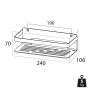 Tiger Bathroom Basket Caddy Chrome 1400030346 by Tiger, Bathtub trays - Ref: Foro24-418298, Price: 49,94 €, Discount: %