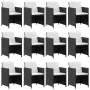 13-piece garden dining set and black synthetic rattan cushions by vidaXL, Garden sets - Ref: Foro24-42551, Price: 1,00 €, Dis...