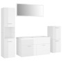 Glänzend weißes Badezimmermöbelset aus Holzwerkstoff von , Badezimmermöbel - Ref: Foro24-3071114, Preis: 380,84 €, Rabatt: %