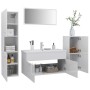 Glänzend weißes Badezimmermöbelset aus Holzwerkstoff von , Badezimmermöbel - Ref: Foro24-3071114, Preis: 380,84 €, Rabatt: %