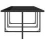 Set comedor de jardín 13 piezas y cojines ratán sintético negro de vidaXL, Conjuntos de jardín - Ref: Foro24-42551, Precio: 1...